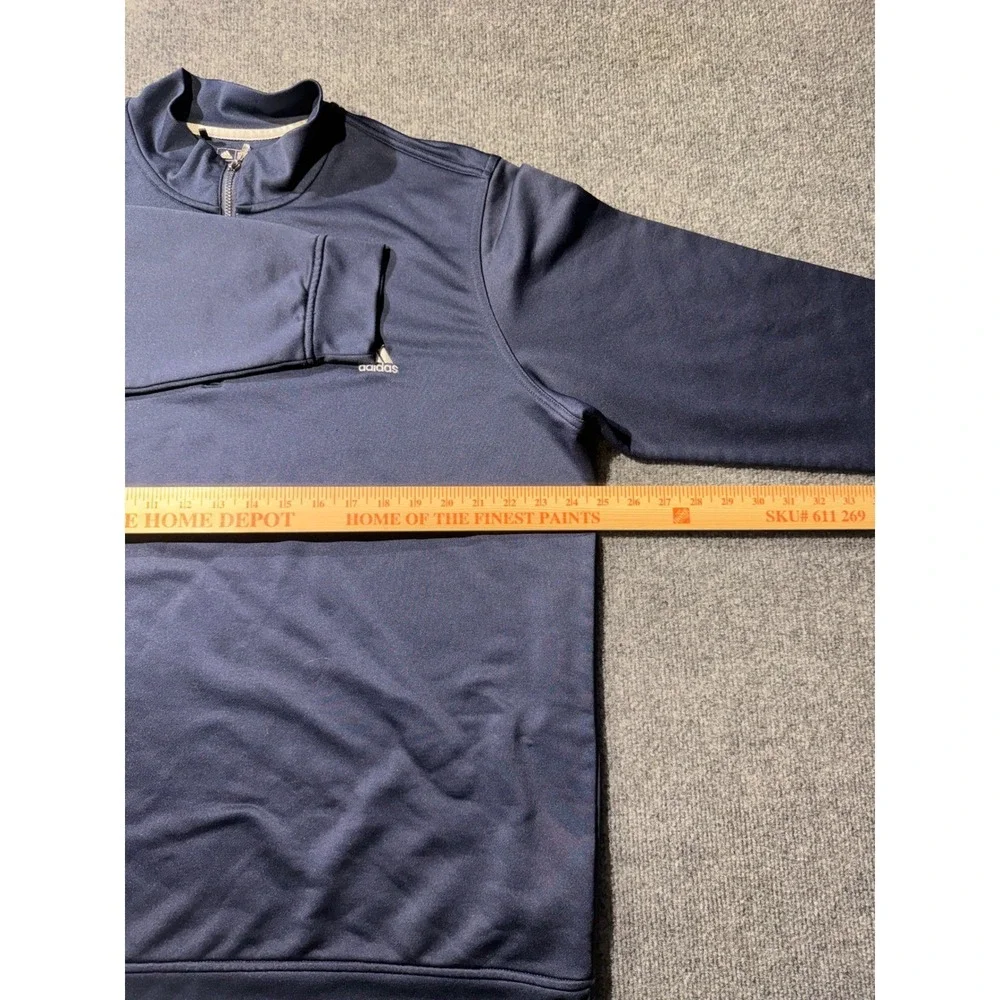 Adidas Golf Climalite Mens XL Navy Blue Quarter Zip Pullover Z97274 Performance